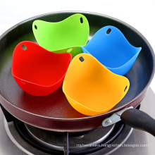 Fast Shipping 4pcs/lot Egg Poacher Silicone Pancake Egg Poach Pods Baking Cup Kitchen Cookware Bakeware Tool Utensil Random Colo